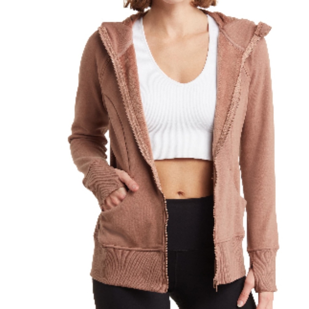 90 Degree By Reflex Butter Hooded Jacket - Size L